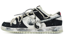 Nike Кроссовки для скейтбординга Dunk, низкие, мужские, белые/желтые dv0827-100(team35-不灭之火） | black