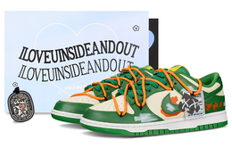Кроссовки Nike Dunk Skateboard Shoes Men Low-Top Green/Orange/White dd1391-300