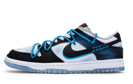 Nike Кроссовки для скейтбординга Dunk Low Top, мужские, черные, белые, синие dv0827-100(team80-男款蓝锯齿黑白蓝)