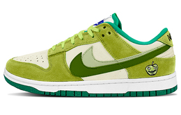 Nike Кроссовки для скейтбординга Dunk Low Top женские бежево-зеленые do9457-101(teamy-女款双青苹果米绿) | neon green