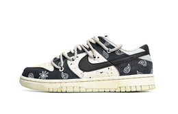 Nike Кроссовки для скейтбординга Dunk Low Retro «Plaid» с низким верхом, мужские, черно-белые dv0827-100(team11-水洗腰果花男款黑白)