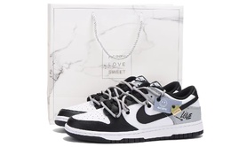 Кроссовки Nike Dunk Skateboard Shoes Women's Low-Top Gray cw1590-100