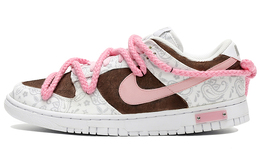 Кроссовки Nike Dunk Skateboard Shoes Women's Low-Top White Brown/Pink dj9955-100