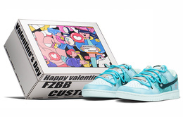 Кроссовки Nike Dunk Skateboard Shoes Women's Low-Top Blue/Gray/Pink dd1503-109