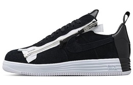 Мужские кроссовки для скейтбординга Nike Lunar Force 1 с молнией, черный 698699-001