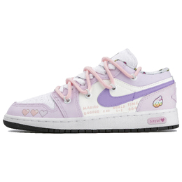 Jordan Баскетбольные кроссовки Air 1 Low-Top Vintage GS Purple dm8969-114(team4-女款紫蝶精灵) | light lavender