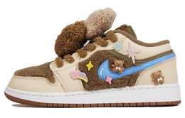 Jordan Баскетбольные кроссовки Air 1 Low Utility с низким верхом, винтажные, бежево-коричневые do2233-264(teamj-新年可爱小熊) | beige brown