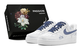 Nike Кроссовки для скейтбординга Air Force 1 Air Force 1 GS сине-белые dh2920-111(teams-三角函数女s-box) | blue