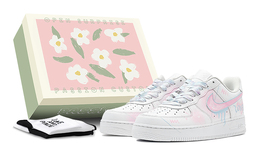 Nike Кроссовки Air Force 1 Air Force 1 Low Top для скейтбординга GS Pink Blue dh2920-111(teams-love涂鸦女s-box) | pink