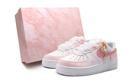 Nike Кроссовки Air Force 1 LE Air Force 1 с антискользящей амортизацией, износостойкие, низкие, для скейтбординга, розовые, белые dh2920-111(teams-七夕樱花s-box)