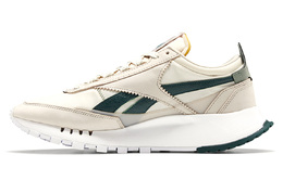Кроссовки Reebok Classic Leather Unisex, белый/темно-зеленый fz2924
