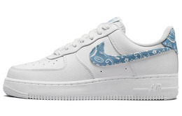 Кроссовки Nike Air Force 1 Low '07 Essential White Worn Blue Paisley (женские) dh4406-100