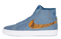 Кроссовки Nike Sb Blazer Mid Qs Supreme Denim dx8421-400
