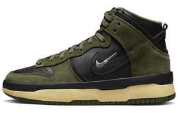 Кроссовки Nike Dunk High Up Medium Olive Black Velvet Brown Wolf Grey Women's dh3718-200