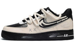 Кроссовки Nike Air Force 1 Low-Top Skateboard Unisex Бежевый Черный cw2288-001(teame-男女同款骨头米黑)