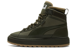 Кроссовки Puma Suede Series Skateboard Shoes Unisex High-Top Brown Olive 380708-03