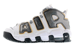 Кроссовки Nike Air More Uptempo White Anthracite Snakeskin GS cq4583-100