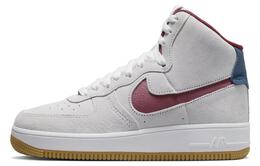 Серые замшевые кроссовки Nike Air Force 1 High Sculpt (женские) dc3590-104