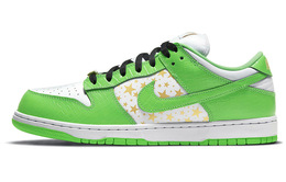 Кроссовки Nike SB Dunk Low Supreme Stars Mean Green 2021 dh3228-101