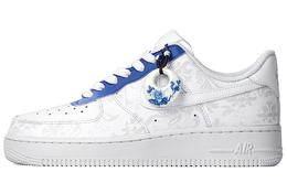 Женские кроссовки для скейтбординга Nike Air Force 1, White/Blue dd8959-100(team拾柒-女款低帮青花瓷板鞋白蓝) | white/blue