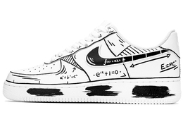 Кроссовки Nike Air Force 1 Skateboard Shoes Women's Low-Top Black White 315115-112