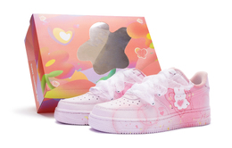 Nike Кроссовки для скейтбординга Air Force 1 Low Top женские розовые белые dd8959-100(team80-女款恋爱告急s-box)