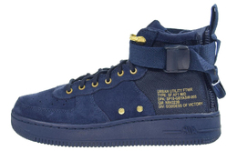 Кроссовки Nike SF Air Force 1 Mid Obsidian Metallic Gold aj0424-400