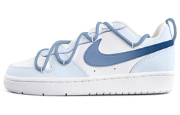 Низкие кроссовки для скейтбординга Court Borough Low2 GS Sky Blue Glaze Nike, Sky Blue bq5448-100(team13-天蓝釉) | sky blue