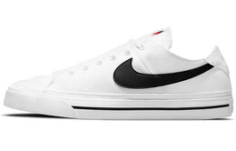 Кроссовки Nike Court Legacy Canvas White Black Swoosh cw6539-101