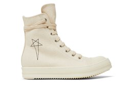 Высокие кроссовки Rick Owens Wmns DRKSHDW Fogachine Pentagram Embroidery High, белый ds01b7800 dmnet1 210911 | natural/black/milk