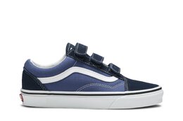 Кроссовки Old Skool Suede Canvas Velcro Vans, синий vn0a3d29oiw | dress blue/true navy