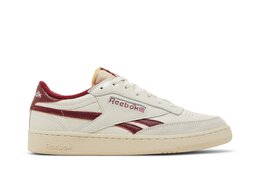 Кроссовки Reebok Club C Revenge Vintage, светло-бежевый/красный gw7263 | chalk/alabaster/classic burgundy