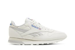 Кроссовки Classic Leather Reebok, белый hq2230 | chalk/light solid grey/alabaster