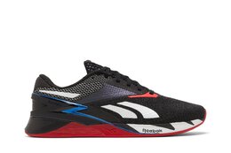 Кроссовки Nano X3 Reebok, черный hr1423 | core black/footwear white/vector blue