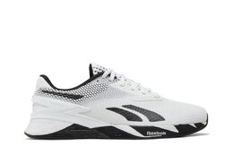 Кроссовки Nano X3 Reebok, белый hp6049 | footwear white/core black/smash orange