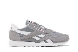 Кроссовки Classic Nylon Reebok, серый gy7233 | pure grey/footwear white/footwear white
