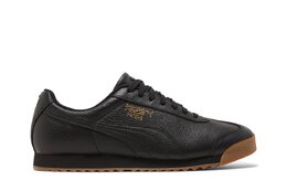 Кроссовки Roma Classic Puma, черный 366408 02 | puma black/team gold