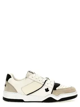 Dsquared2-Spiker Sneakers Bianco/Nero-Donna 47299434807636