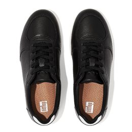 Кроссовки Fitflop Rally Leather Panel Sneakers, черный 9913123 | black