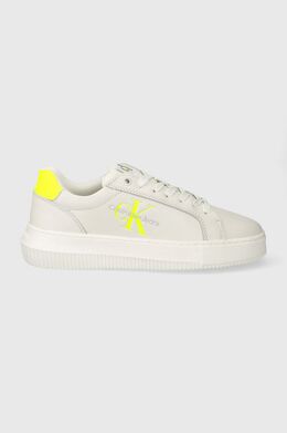 Кожаные кроссовки YW0YW00823 CHUNKY CUPSOLE MONOLOGO W Calvin Klein Jeans, белый ppyx-obd00t_00d | biały