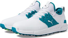 Кроссовки Ignite Articulate Golf Shoes Puma, цвет Puma White/Puma Silver/Green Lagoon 9592055 | puma white/puma silver/green lagoon