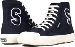 Кроссовки Superga 2295 Cotton Terry Patch, цвет Navy/White Avorio/Full Avorio 9895707 | navy/white avorio/full avorio