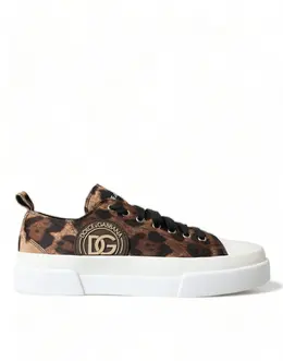 Dolce & Gabbana Elegant Leopard Print Casual Sneakers - EU44.5/US11.5 mv5235-44.5