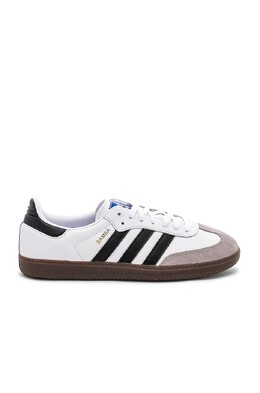Кроссовки женские Samba Adidas, цвет White, Black, & Clear Granite adio-mz15 | white, black, & clear granite