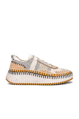 Кроссовки Chloé Nama Low Tops, цвет Biscotti Beige cloe-wz374 | biscotti beige