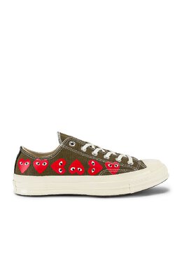 Кроссовки Comme des Garçons Emblem Low Top, хаки cdes-uz22 | khaki