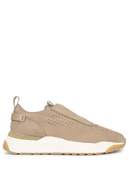 Santoni Кроссовки из нубука на меху 2044156