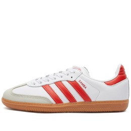 Кеды Adidas Samba OG, белый/красный/коричневый if6513 | ftwr white, solar red & off white