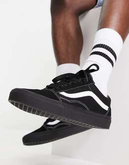Кроссовки Vans Old Skool из черной замши с белой полоской по бокам 131864737 | black