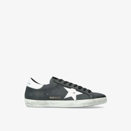 Кожаные низкие кеды Superstar с аппликацией в виде звезд Golden Goose, черный r03699228 | blk/white